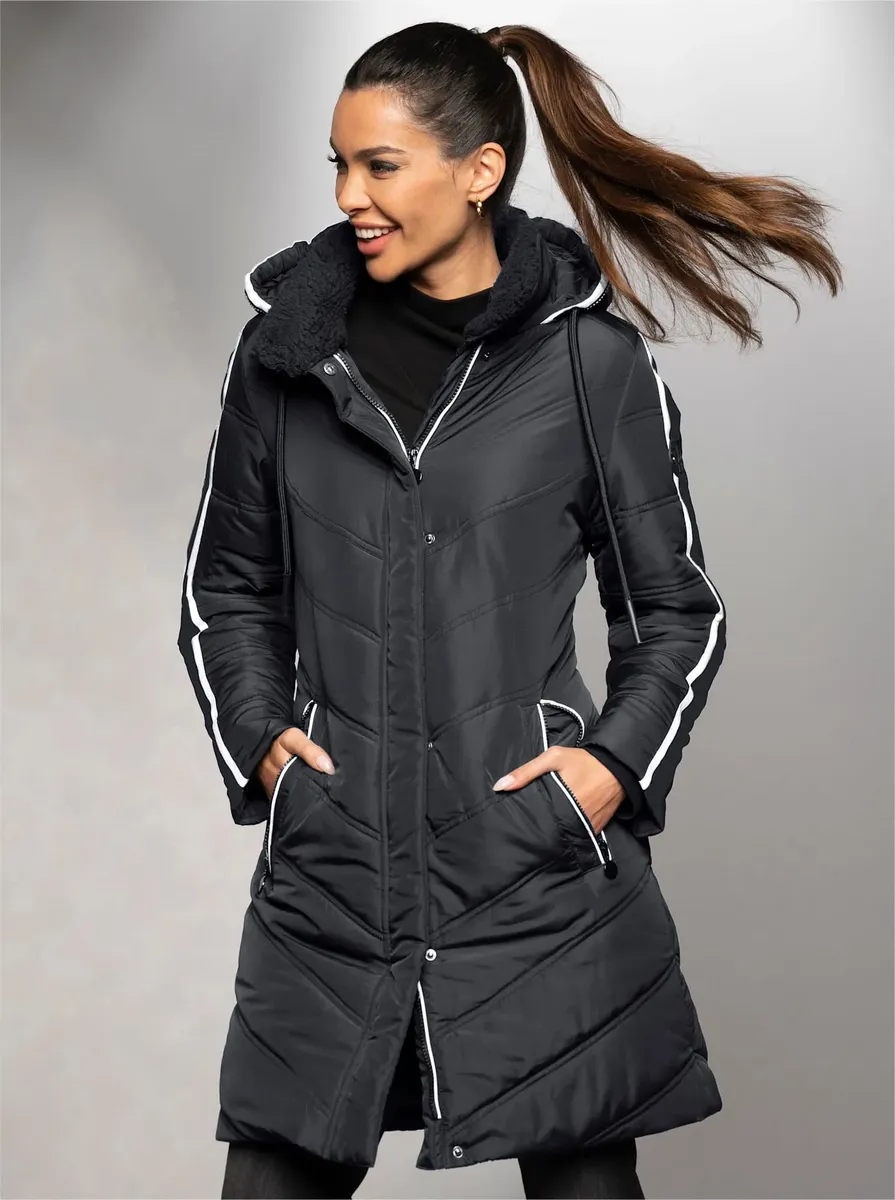 Стеганое пальто Heine, черный
Стеганое пальто Heine, черный