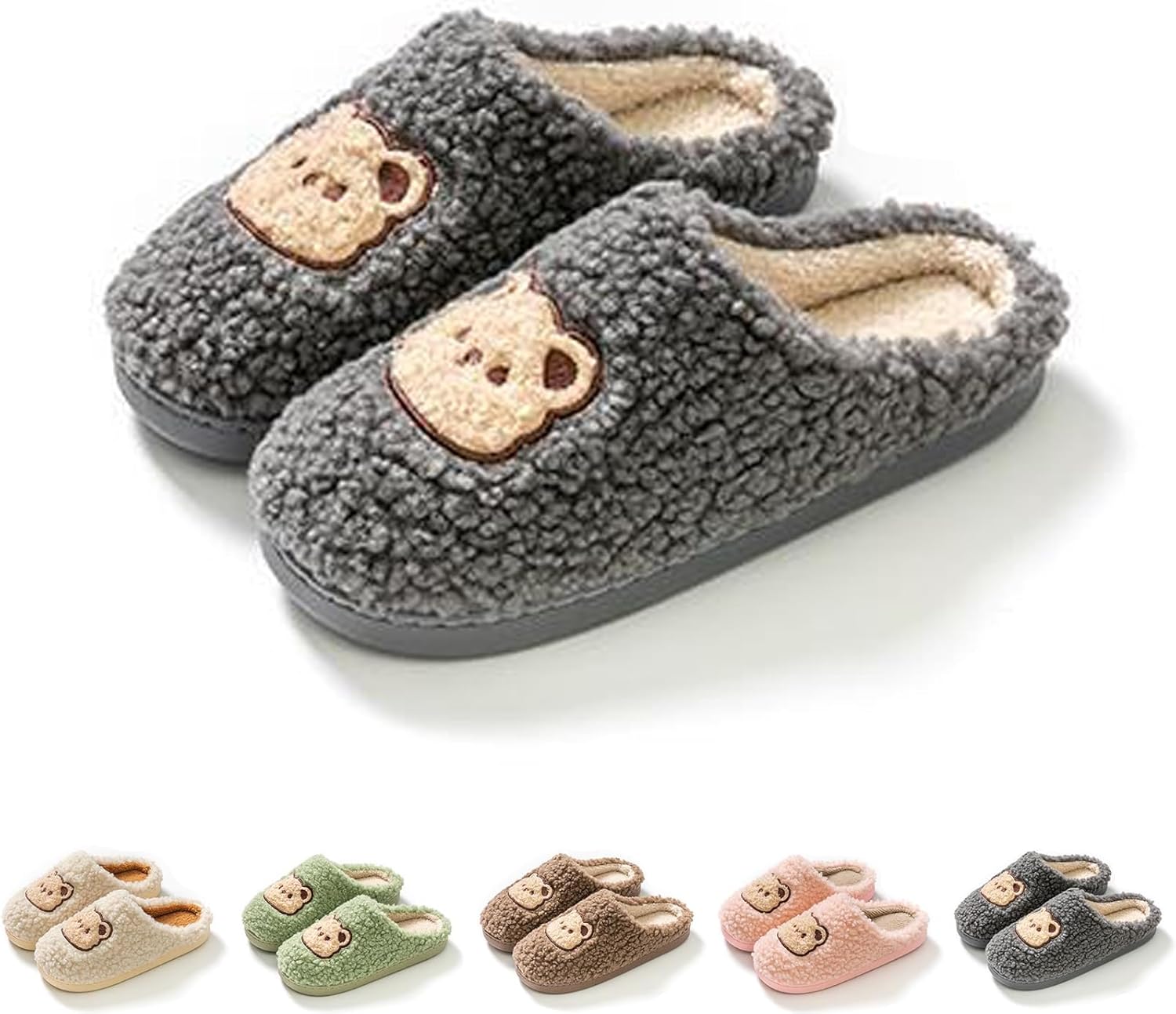 Тапочки с медведем, женские и мужские, мультяшные, уютные, пушистые, плюшевые, на мягкой подошве для дома Xhlizhu, темно-серый
Тапочки с медведем, женские и мужские, мультяшные, уютные, пушистые, плюшевые, на мягкой подошве для дома Xhlizhu, темно-серый