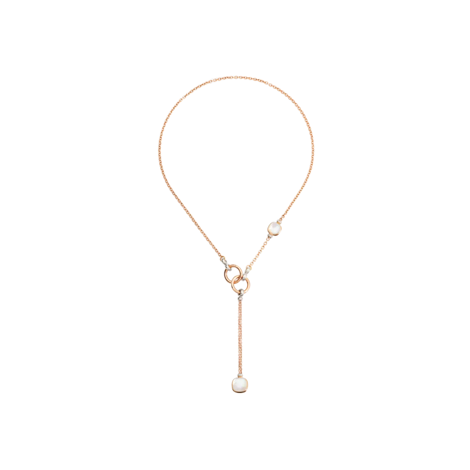 Колье-Лариат телесного цвета из розового и белого золота с жемчугом, белыми топазами и бриллиантами Pomellato
Колье-Лариат телесного цвета из розового и белого золота с жемчугом, белыми топазами и бриллиантами Pomellato