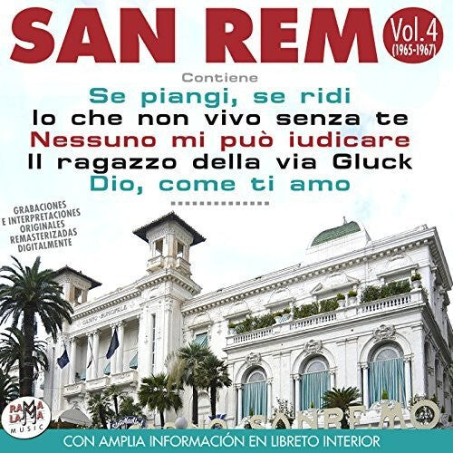 CD диск Festival De San Remo Vol 4 (1965-1967) / Various: Festival De San Remo Vol 4 (1965-1967) / Various
CD диск Festival De San Remo Vol 4 (1965-1967) / Various: Festival De San Remo Vol 4 (1965-1967) / Various