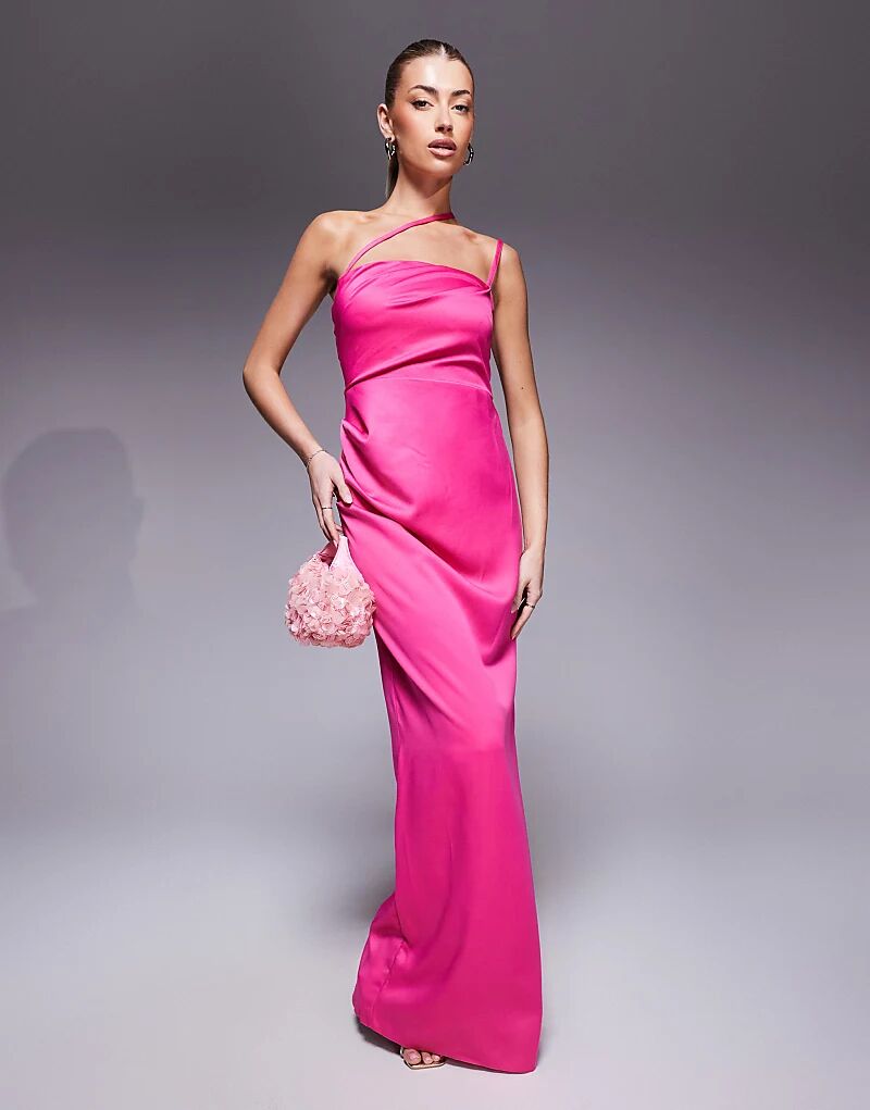 Платье-бандо макси Vesper со складками розового цвета
Платье-бандо макси Vesper со складками розового цвета