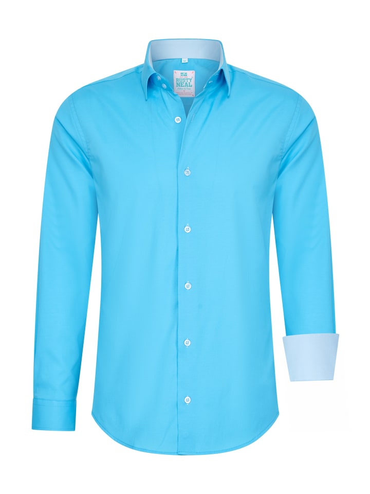 Пастельная рубашка S - 6XL Slim Fit из хлопка-стрейча лазурного цвета Rusty Neal
Пастельная рубашка S - 6XL Slim Fit из хлопка-стрейча лазурного цвета Rusty Neal