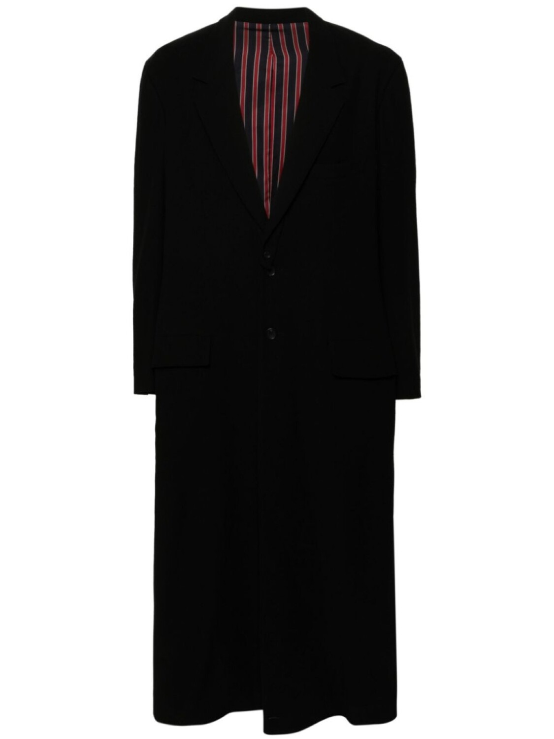 Yohji Yamamoto пальто с потайной застежкой, черный
Yohji Yamamoto пальто с потайной застежкой, черный
