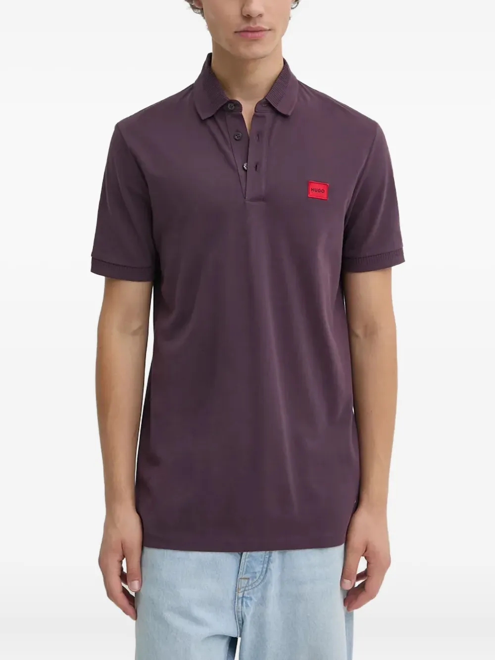Поло с нашивкой-логотипом Hugo, фиолетовый
Поло с нашивкой-логотипом Hugo, фиолетовый