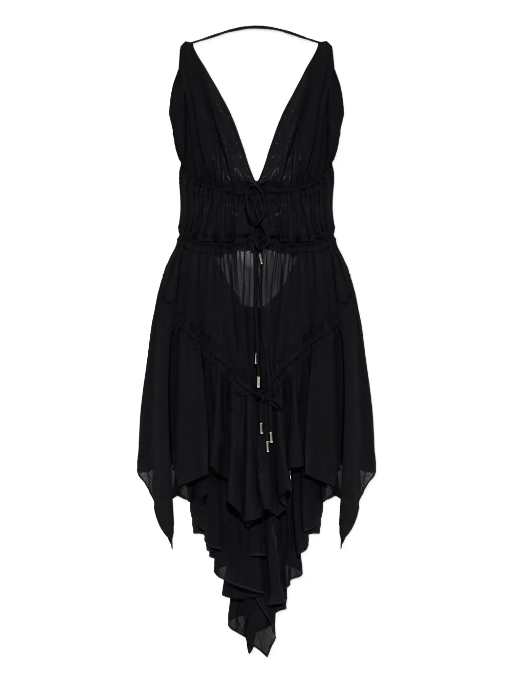 Платье с оборками и шнуровкой Dsquared2, черный
Платье с оборками и шнуровкой Dsquared2, черный