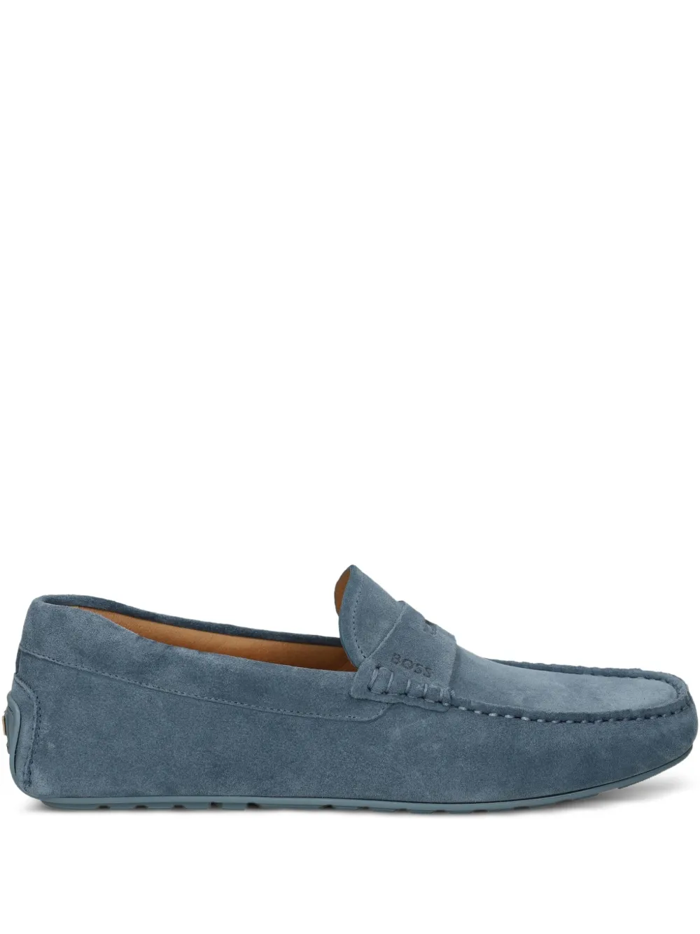 Замшевые лоферы BOSS, синий 
Замшевые лоферы BOSS, синий
