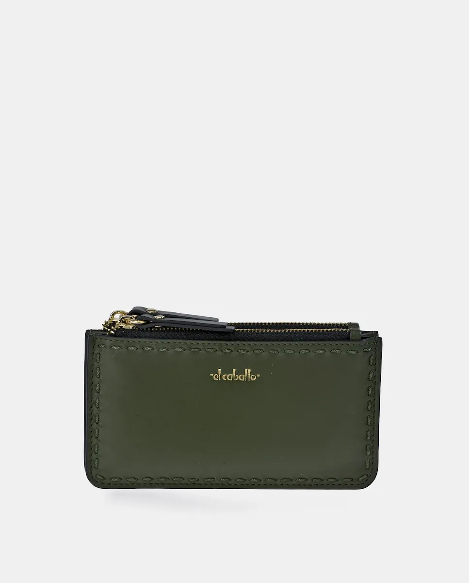 Маленький кошелек с застежкой-молнией, изготовленный из кожи наппа El Caballo, зеленый
Маленький кошелек с застежкой-молнией, изготовленный из кожи наппа El Caballo, зеленый