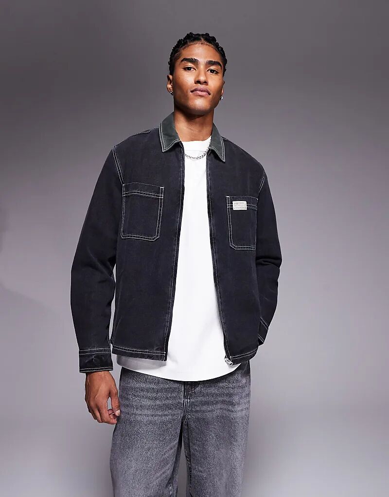 Джинсовая рубашка свободного кроя ASOS DESIGN черного цвета с нашивкой на груди
Джинсовая рубашка свободного кроя ASOS DESIGN черного цвета с нашивкой на груди