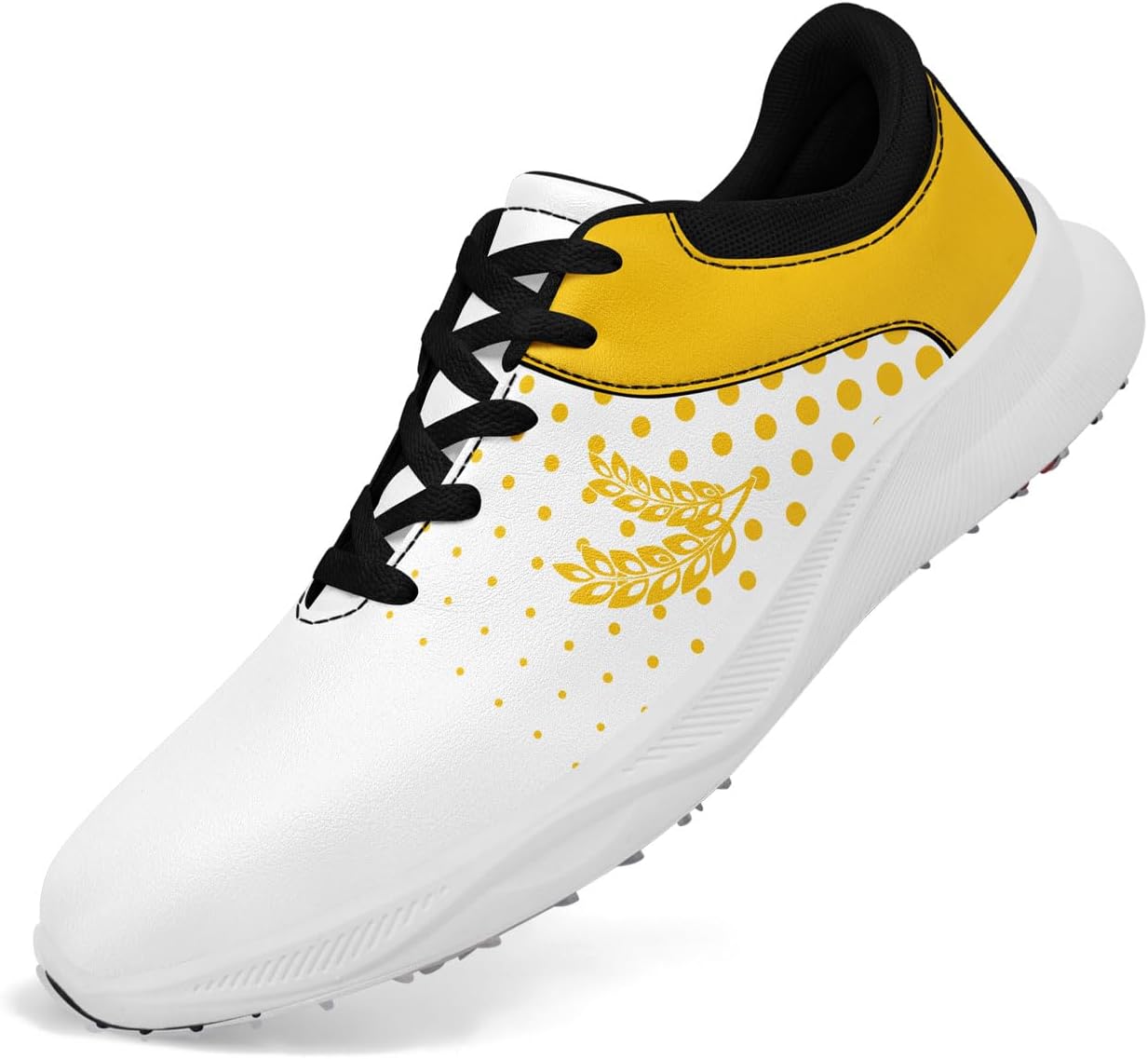 Гольф обувь без шипов Gradient для мужчин и женщин - легкие водонепроницаемые спортивные кроссовки с вентиляцией для гольфа и активного отдыха на открытом воздухе Awsole, белый/черный/желтый
Гольф обувь без шипов Gradient для мужчин и женщин - легкие водонепроницаемые спортивные кроссовки с вентиляцией для гольфа и активного отдыха на открытом воздухе Awsole, белый/черный/желтый