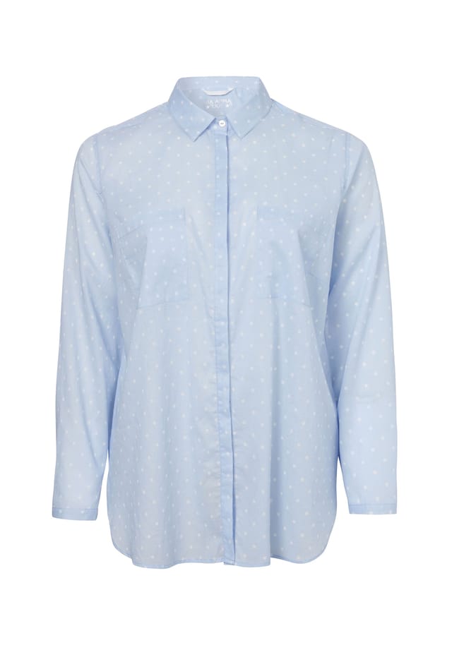 Блузка игривая блузка с узором в горошек по всей поверхности Via Appia -Due-, мультиколор 
Блузка игривая блузка с узором в горошек по всей поверхности Via Appia -Due-, мультиколор