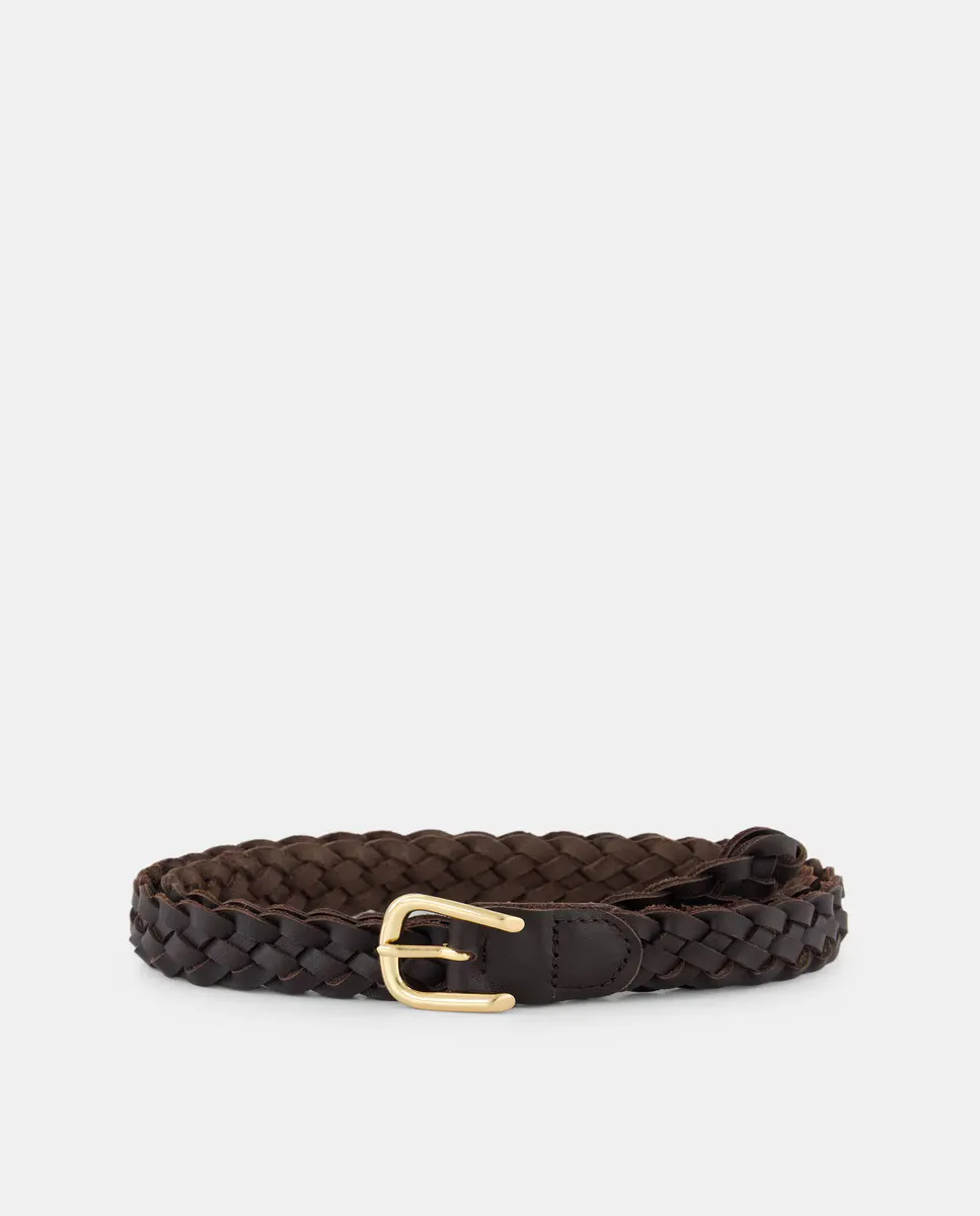 Тонкий плетеный пояс Latouche, коричневый
Тонкий плетеный пояс Latouche, коричневый