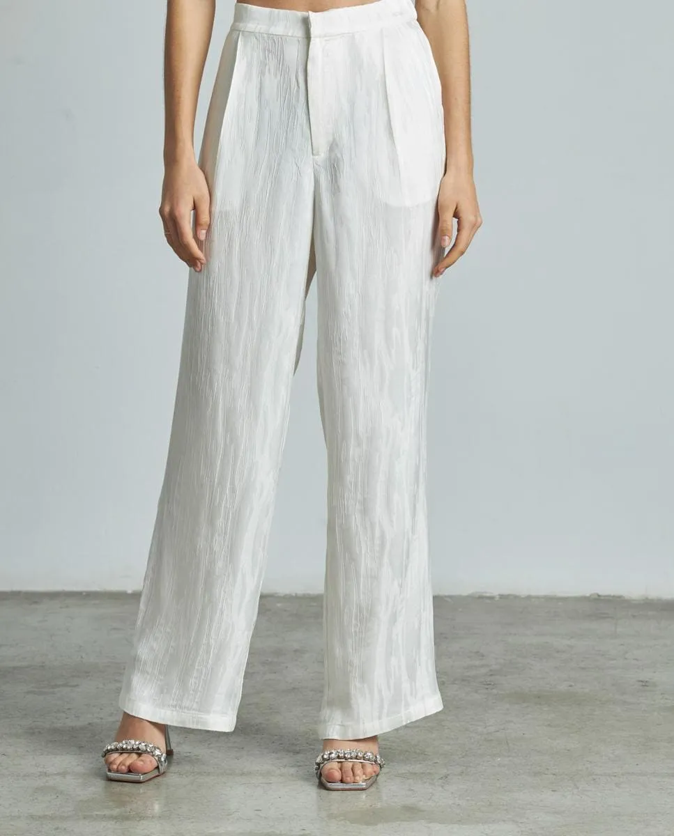 Женские брюки прямого кроя с фактурой и высокой талией Alma en Pena, белый
Женские брюки прямого кроя с фактурой и высокой талией Alma en Pena, белый