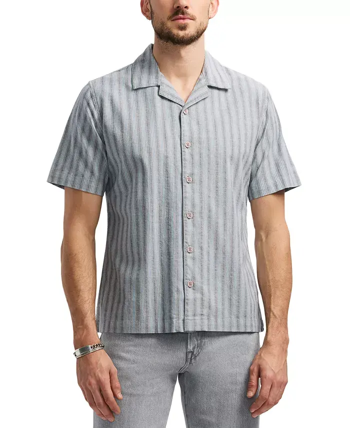 Мужская рубашка Salaman с коротким рукавом в полоску на пуговицах Buffalo David Bitton, синий
Мужская рубашка Salaman с коротким рукавом в полоску на пуговицах Buffalo David Bitton, синий