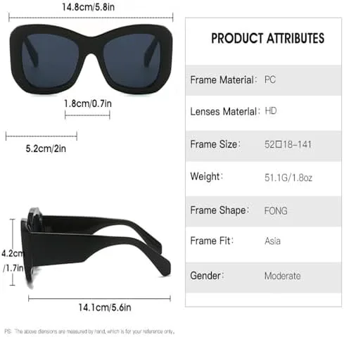 Солнцезащитные очки 2027 года для женщин и мужчин, цветные, с широкими дужками, дорожные, с защитой от УФ-излучения UV400, черные, один размер MTZJH, One Color
Солнцезащитные очки 2027 года для женщин и мужчин, цветные, с широкими дужками, дорожные, с защитой от УФ-излучения UV400, черные, один размер MTZJH, One Color