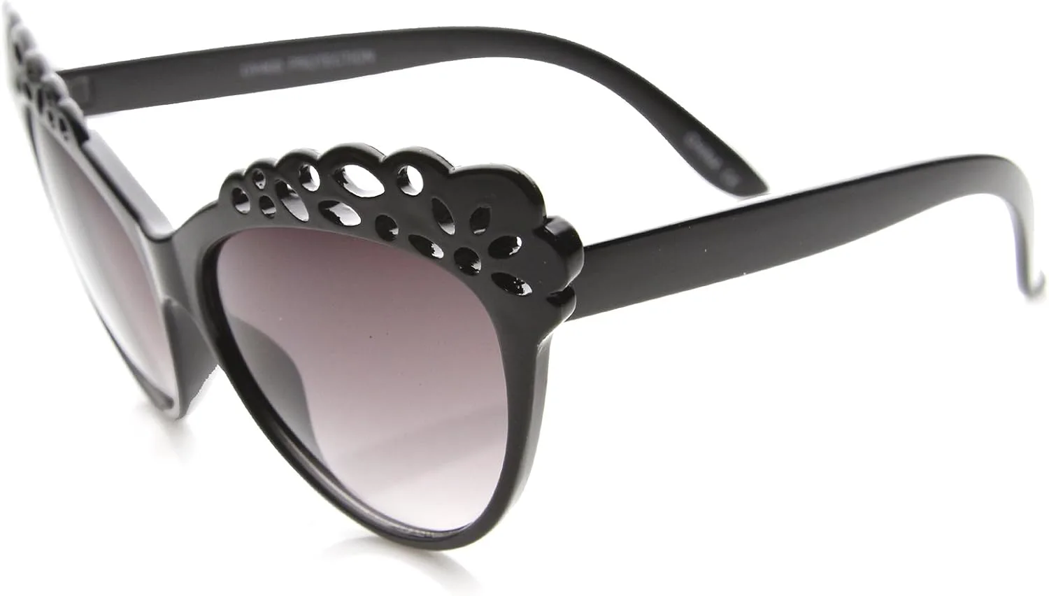 Женские солнцезащитные очки zeroUV в увеличенном размере с геометрическим узором, вырезанным лазером, в форме «кошачий глаз», диаметр линз 58 мм, Black / Lavender
Женские солнцезащитные очки zeroUV в увеличенном размере с геометрическим узором, вырезанным лазером, в форме «кошачий глаз», диаметр линз 58 мм, Black / Lavender