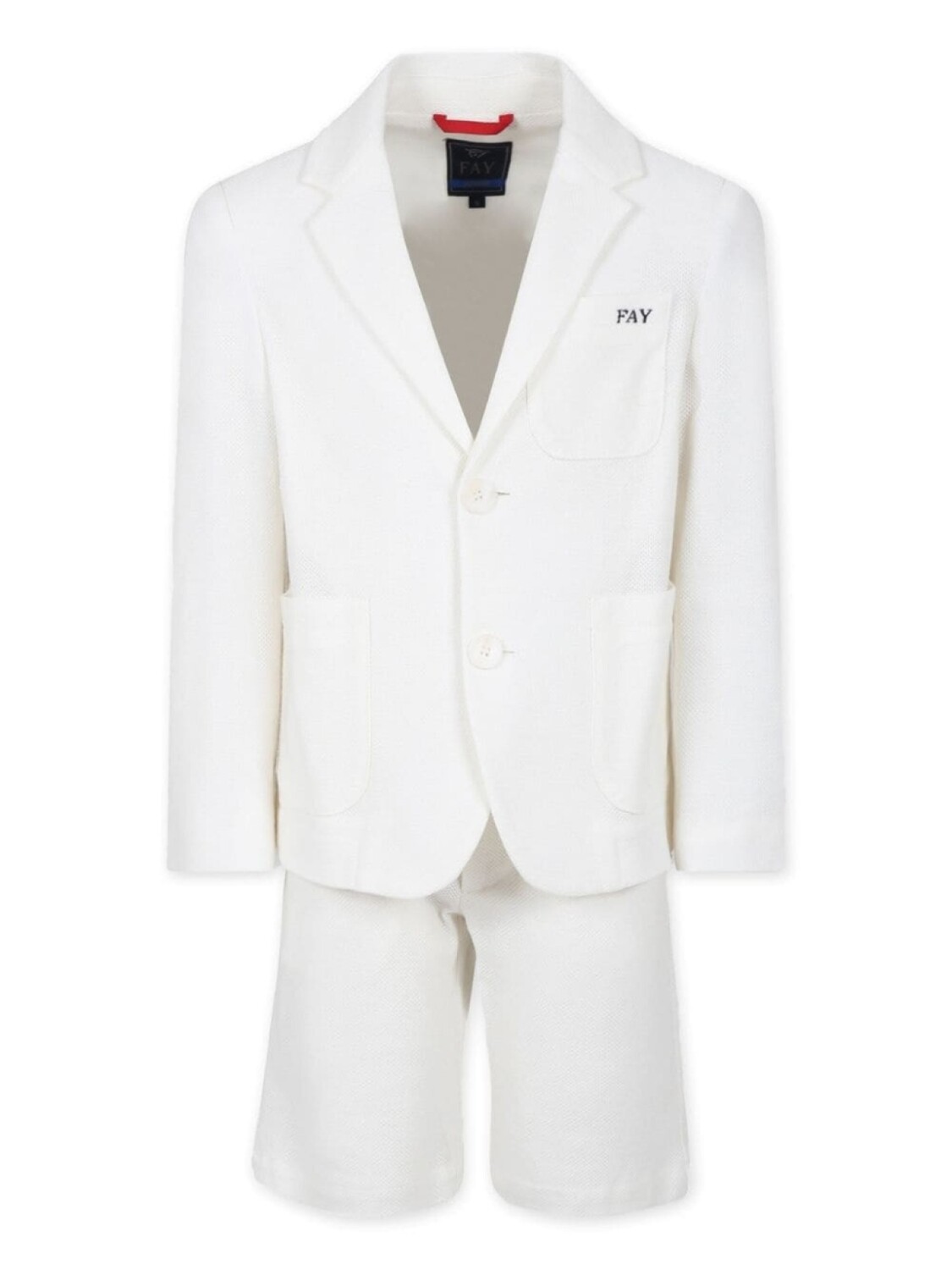 Fay костюм с вышитым логотипом, белый
Fay костюм с вышитым логотипом, белый
