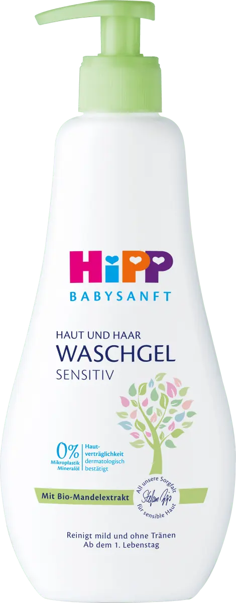 Детский гель для мытья кожи и усилитель Чувствительные волосы 400мл Hipp
Детский гель для мытья кожи и усилитель Чувствительные волосы 400мл Hipp