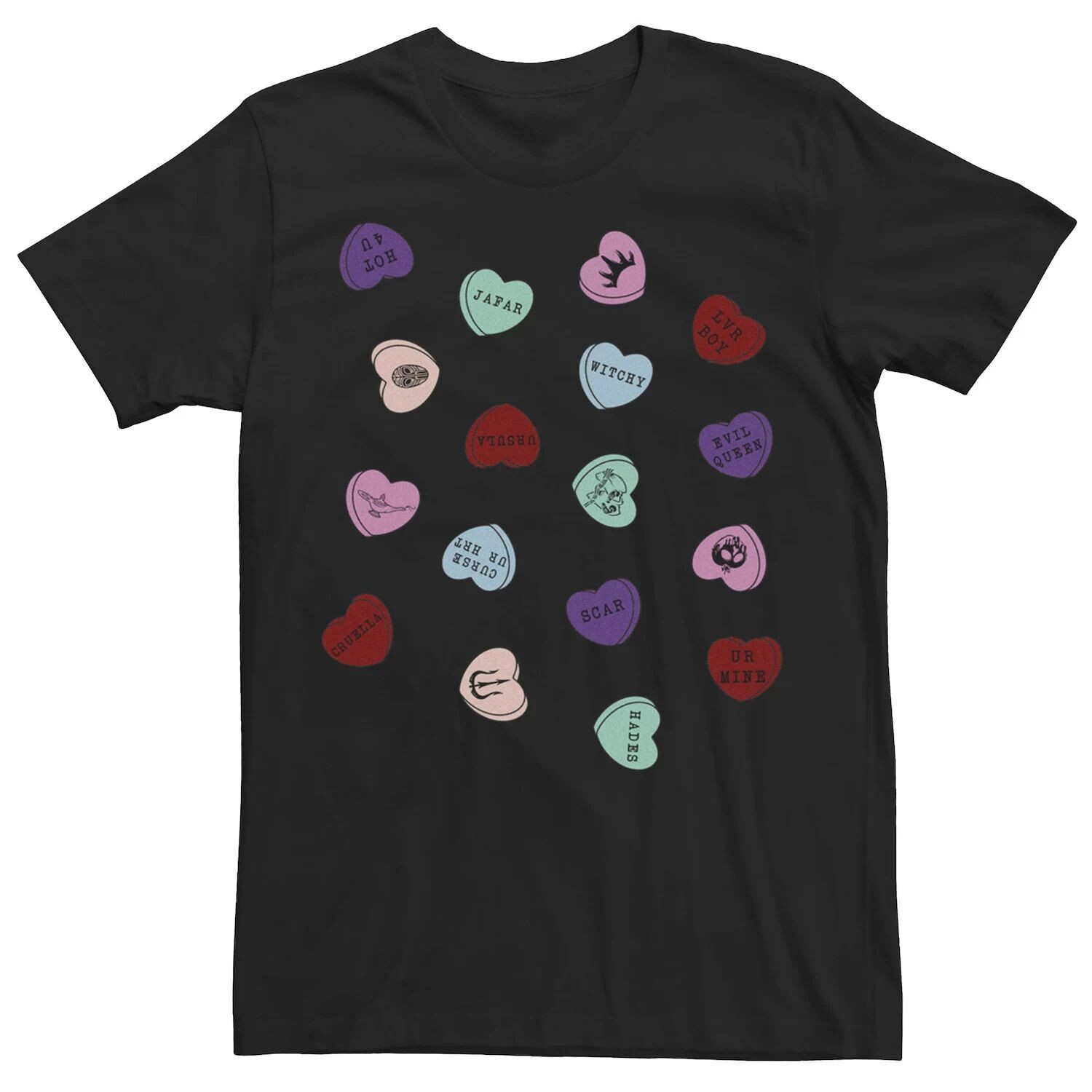 Мужская футболка Disney Villains Valentines Candy Hearts с символами Licensed Character
Мужская футболка Disney Villains Valentines Candy Hearts с символами Licensed Character