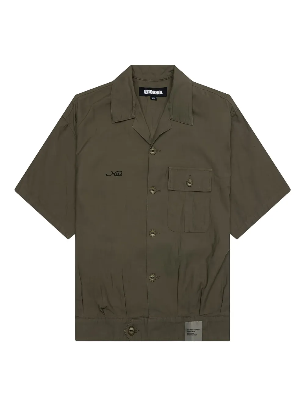 Рубашка с вышитым логотипом Neighborhood, зеленый
Рубашка с вышитым логотипом Neighborhood, зеленый