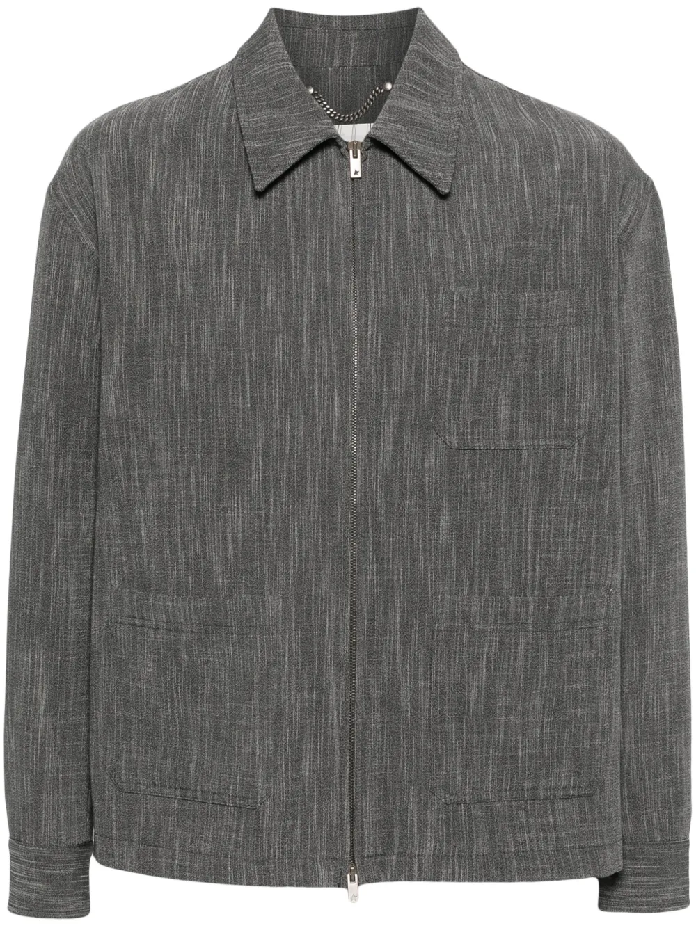 Меланжевая куртка-рубашка из смесовой шерсти GOLDEN GOOSE, серый
Меланжевая куртка-рубашка из смесовой шерсти GOLDEN GOOSE, серый