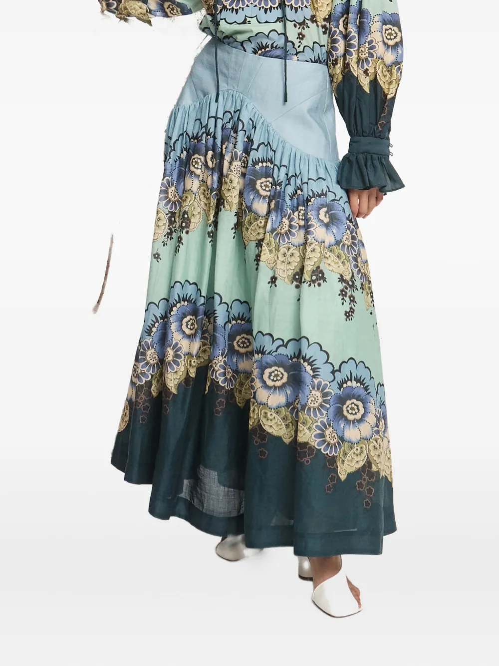 Юбка макси с цветочным принтом Madalena, многослойная ALEMAIS, синий
Юбка макси с цветочным принтом Madalena, многослойная ALEMAIS, синий