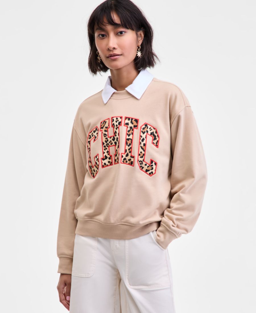 Стильная женская толстовка с круглым вырезом в университетском стиле, размеры XXS-3X On 34th, Cinnamon Brulee
Стильная женская толстовка с круглым вырезом в университетском стиле, размеры XXS-3X On 34th, Cinnamon Brulee