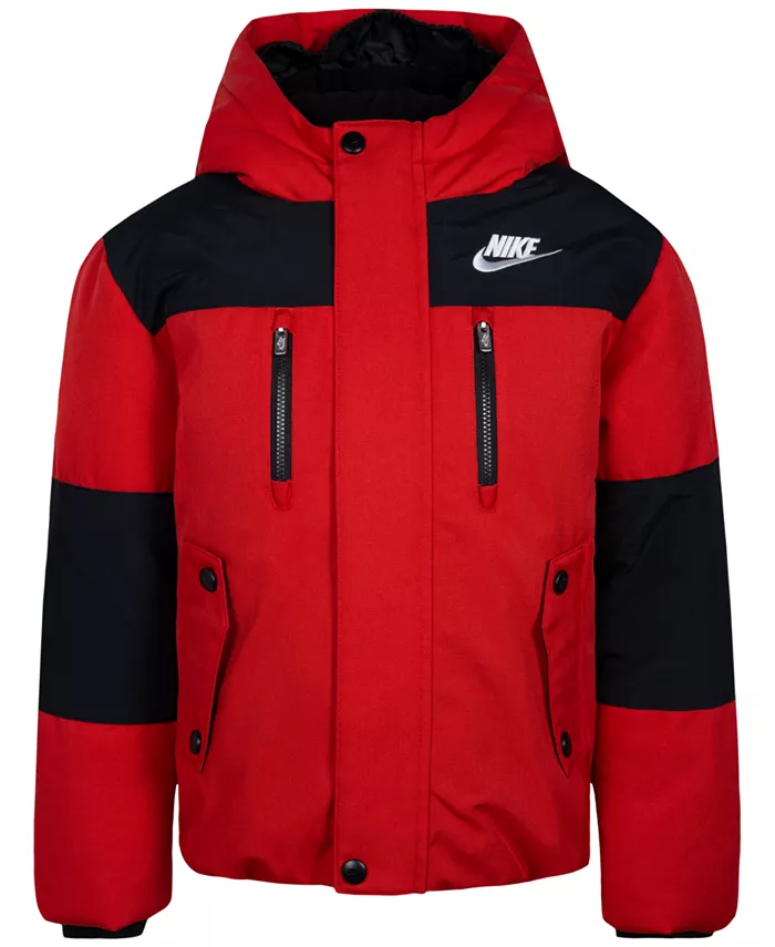 Мальчиковая куртка с капюшоном Outdoor Woven Color Blocked для возраста 4-7 лет Nike, красный
Мальчиковая куртка с капюшоном Outdoor Woven Color Blocked для возраста 4-7 лет Nike, красный