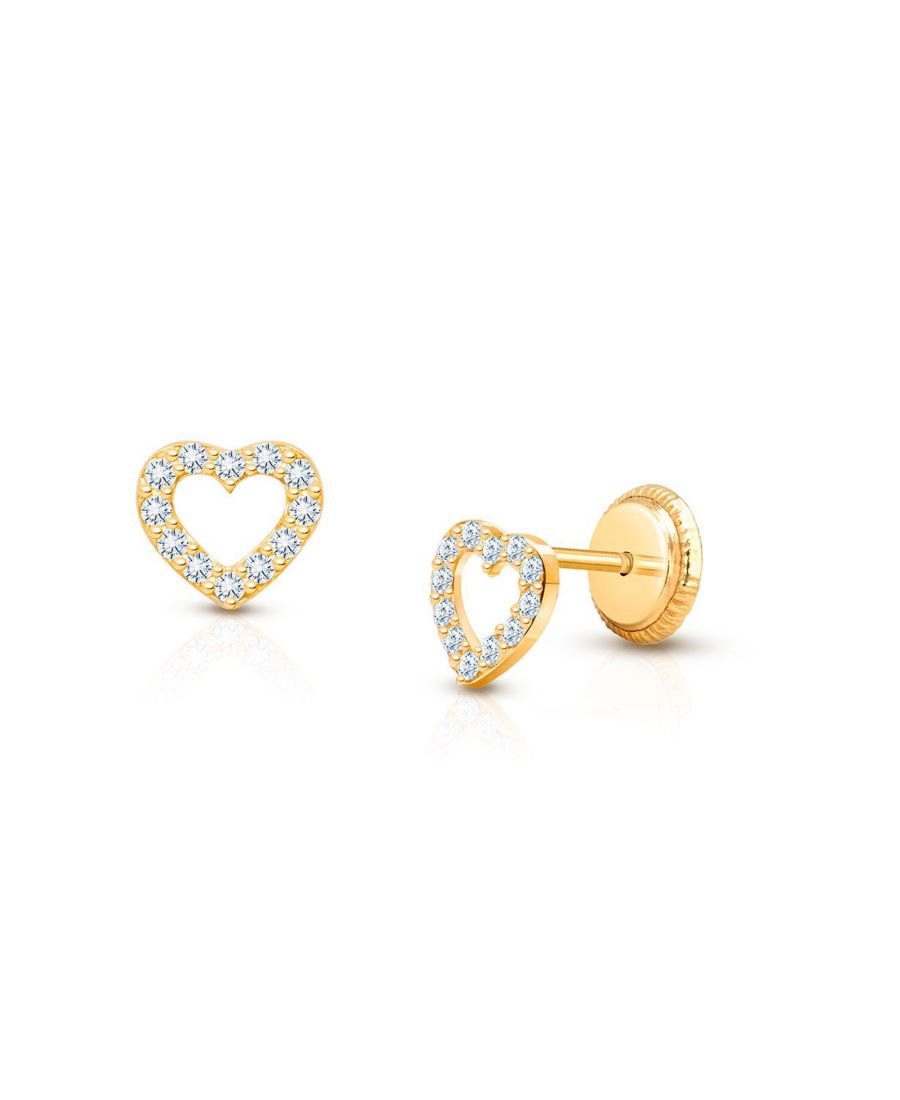 Детские серьги-гвоздики Любовь моя из 14-каратного золота для девочек, с винтовой застежкой Tiny Blessings, 14k yellow gold
Детские серьги-гвоздики Любовь моя из 14-каратного золота для девочек, с винтовой застежкой Tiny Blessings, 14k yellow gold