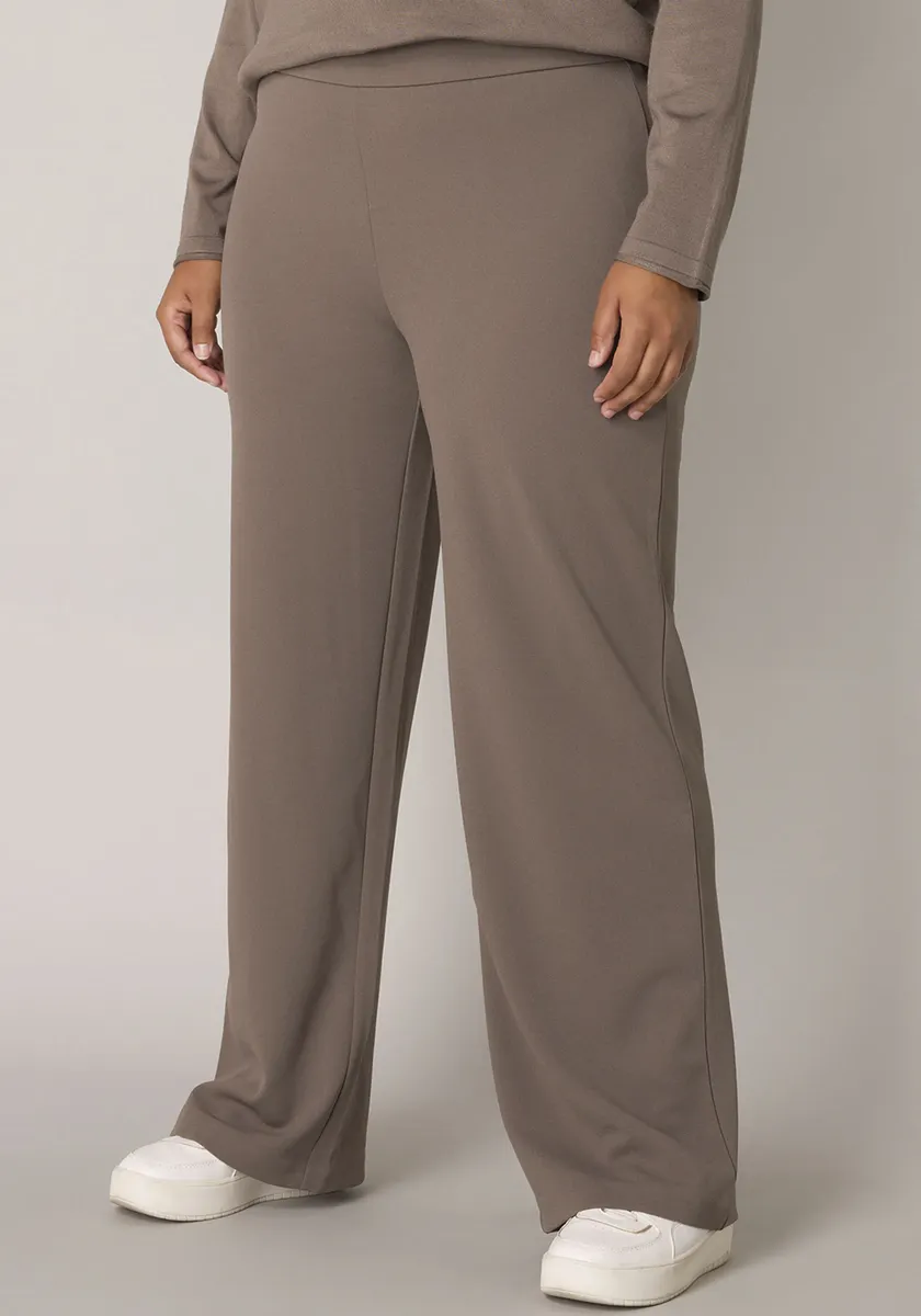 Трегинсы с пышными формами базового уровня, с эластичным поясом Base Level Curvy, коричневый