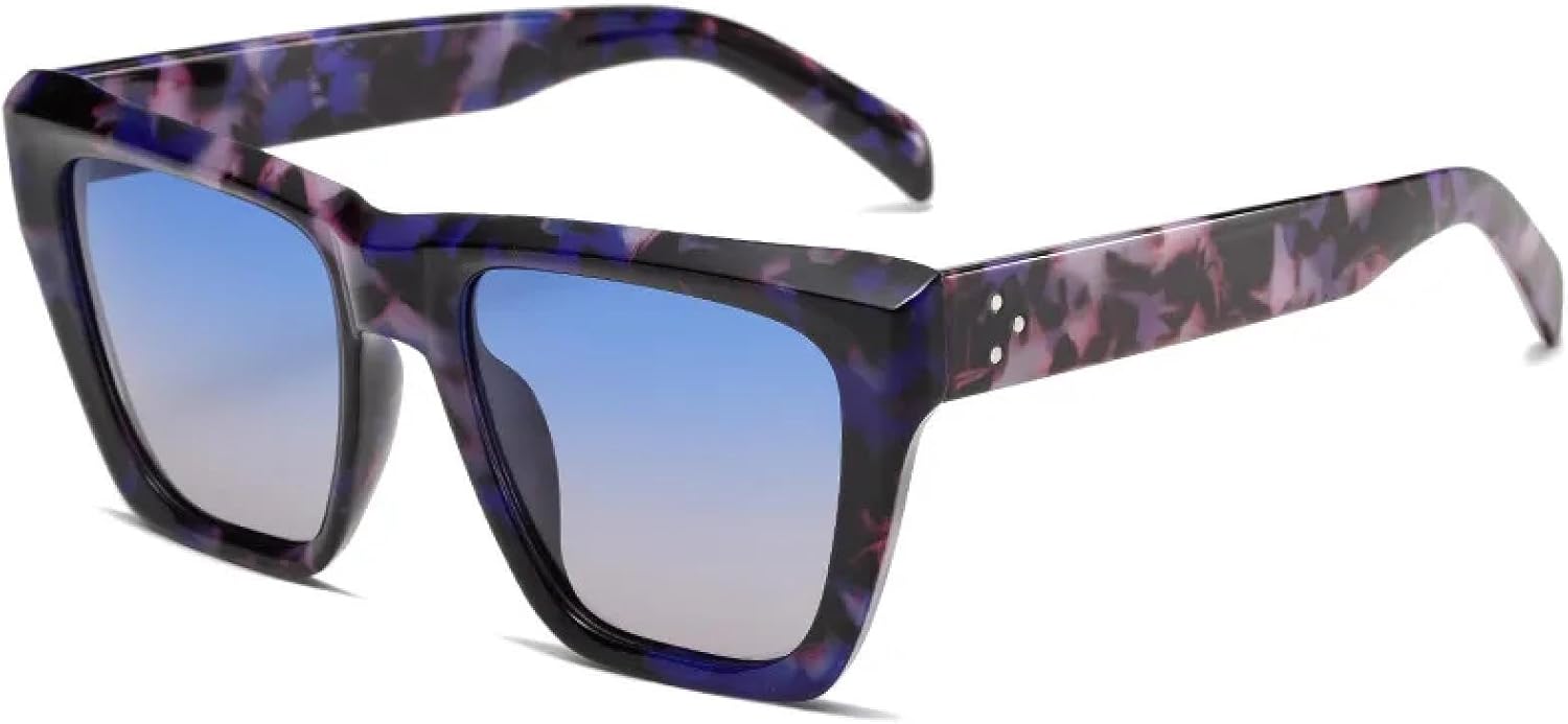 Ретро большие женские солнцезащитные очки «кошачий глаз», модные гелевые солнцезащитные очки с градиентным переходом цвета, защита от УФ-излучения UV400, мужские солнцезащитные очки с заклепками TVTBBVV, Blue Pattern
Ретро большие женские солнцезащитные очки «кошачий глаз», модные гелевые солнцезащитные очки с градиентным переходом цвета, защита от УФ-излучения UV400, мужские солнцезащитные очки с заклепками TVTBBVV, Blue Pattern