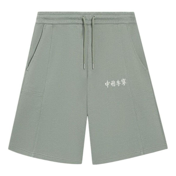 Шорты с вышитым логотипом, прямые шорты Li-Ning, зеленый
Шорты с вышитым логотипом, прямые шорты Li-Ning, зеленый