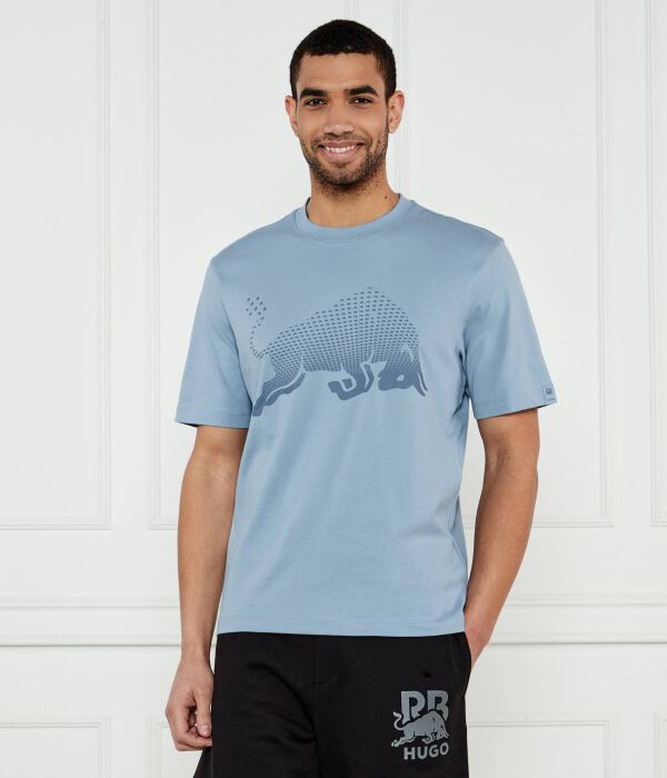 Футболка dricard_rb Relaxed fit Hugo, синий 
Футболка dricard_rb Relaxed fit Hugo, синий