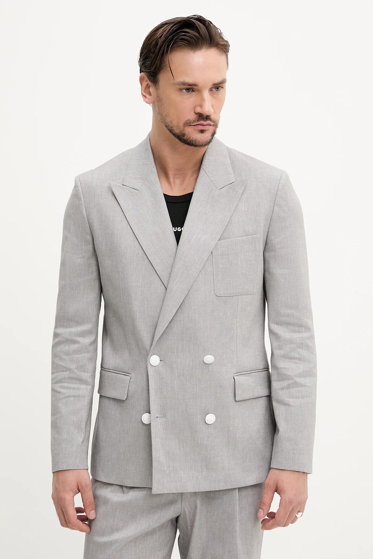 Пиджак из льняной смеси Hugo, серый
Пиджак из льняной смеси Hugo, серый
