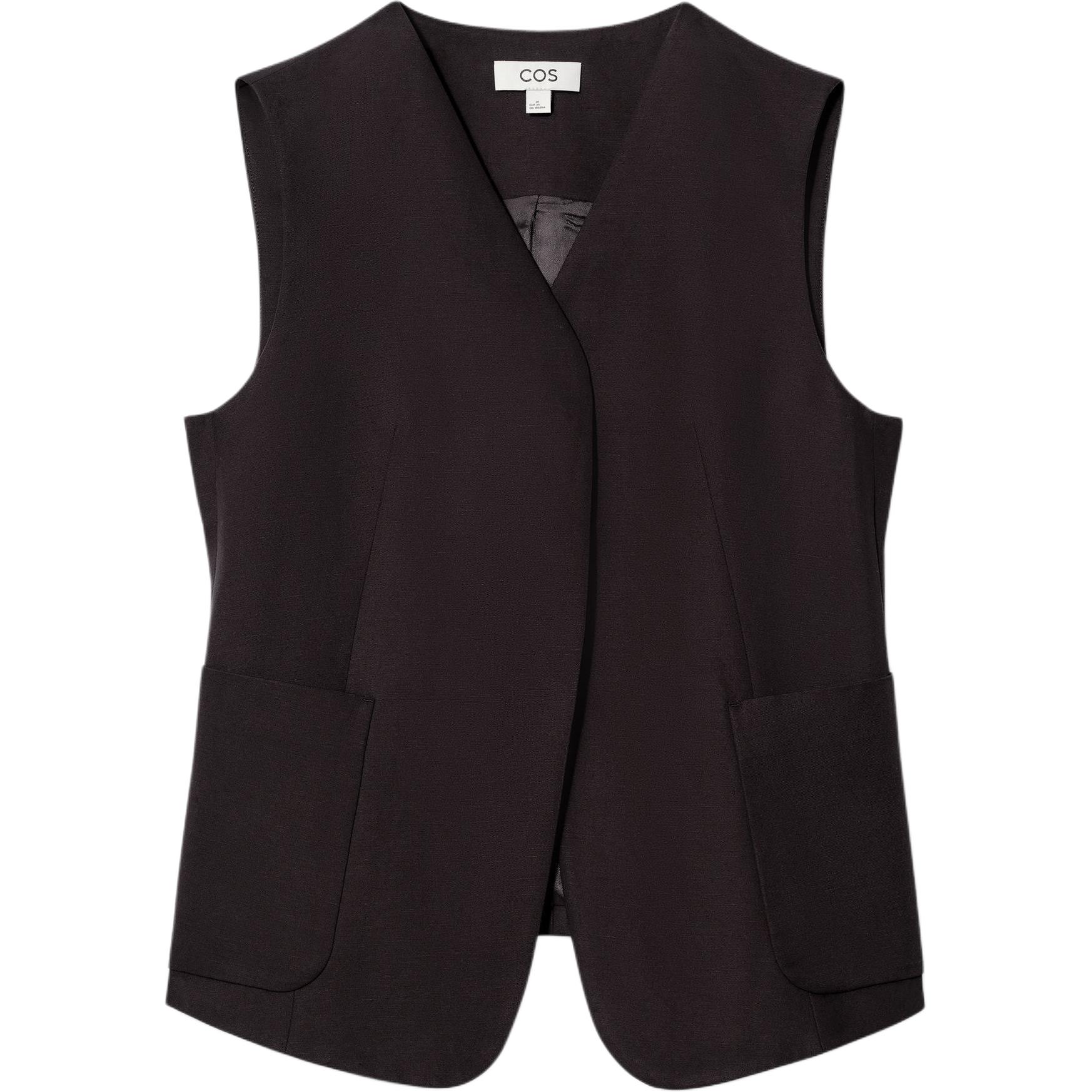 COS Женский жилет тёмно-коричневый, Dark Brown 
COS Женский жилет тёмно-коричневый, Dark Brown