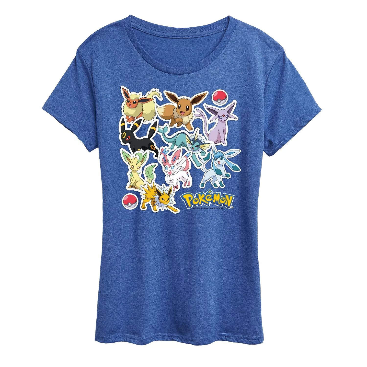 Женская футболка с графическими наклейками Pokemon Eevelution Licensed Character, синий
Женская футболка с графическими наклейками Pokemon Eevelution Licensed Character, синий