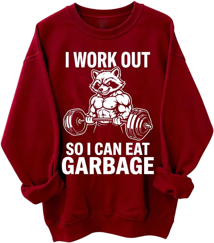Толстовка I Work Out So I Can Eat Garbage с енотом Woati
Толстовка I Work Out So I Can Eat Garbage с енотом Woati