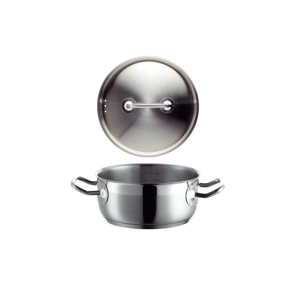 Mäser 926085 Professional I сковорода с крышкой, Ø 16см, нержавеющая сталь 18/10, серебристый
Mäser 926085 Professional I сковорода с крышкой, Ø 16см, нержавеющая сталь 18/10, серебристый