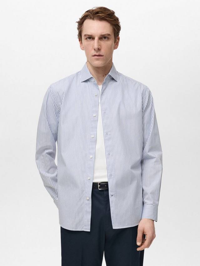 Доности хлопковая рубашка Regular Fit в полоску Mango, Blue/White
Доности хлопковая рубашка Regular Fit в полоску Mango, Blue/White