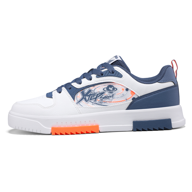 XTEP Легкие и дышащие низкие кроссовки для скейтбординга, мужские, белые, синие
XTEP Легкие и дышащие низкие кроссовки для скейтбординга, мужские, белые, синие