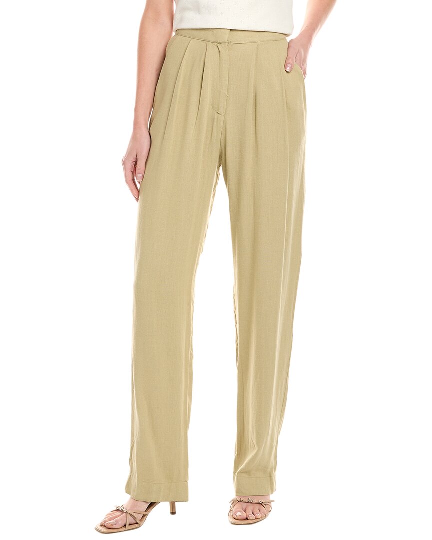 Плиссированные брюки из льняной смеси WeWoreWhat, коричневый
Плиссированные брюки из льняной смеси WeWoreWhat, коричневый