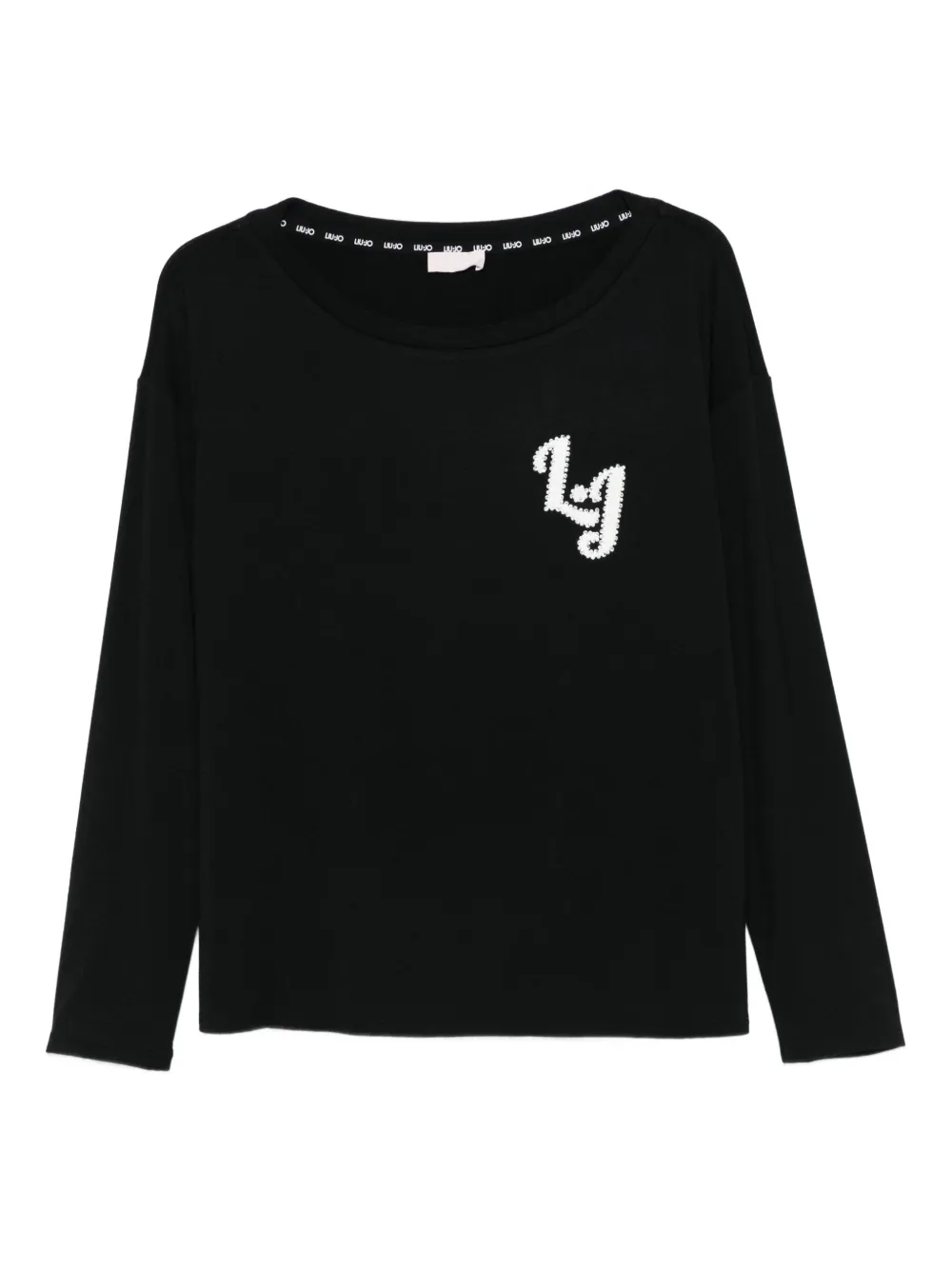 Топ с длинными рукавами и логотипом Liu Jo, черный
Топ с длинными рукавами и логотипом Liu Jo, черный