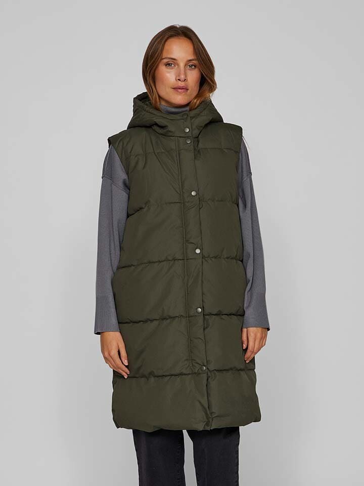 Стеганый жилет Vila Steppweste, хаки
Стеганый жилет Vila Steppweste, хаки