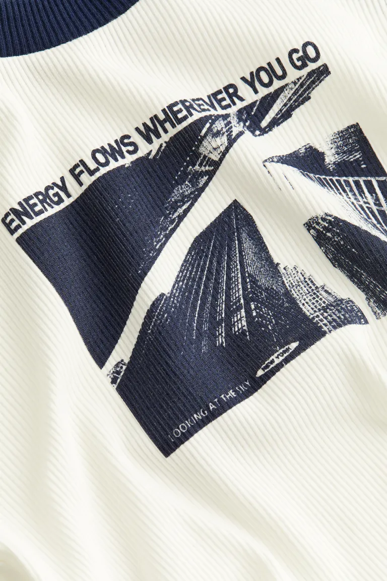 Укороченная рубашка из хлопкового трикотажа H&M, синий
Укороченная рубашка из хлопкового трикотажа H&M, синий