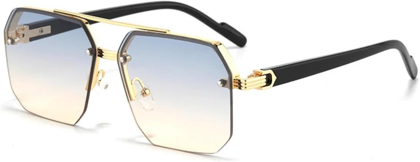 Мужские солнцезащитные очки в стиле ретро с металлическим блеском, модные градиентные солнцезащитные очки с защитой от УФ-излучения UV400, женские солнцезащитные очки SZVVBKK, Blue Gradient Yellow
Мужские солнцезащитные очки в стиле ретро с металлическим блеском, модные градиентные солнцезащитные очки с защитой от УФ-излучения UV400, женские солнцезащитные очки SZVVBKK, Blue Gradient Yellow