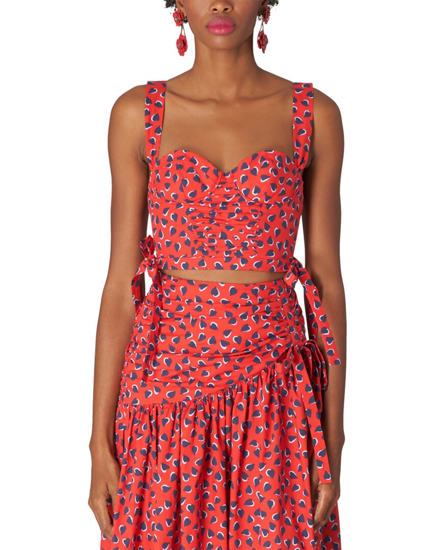 Корсет Carolina Herrera с толстыми бретелями, укороченный топ-лиф, красный
Корсет Carolina Herrera с толстыми бретелями, укороченный топ-лиф, красный