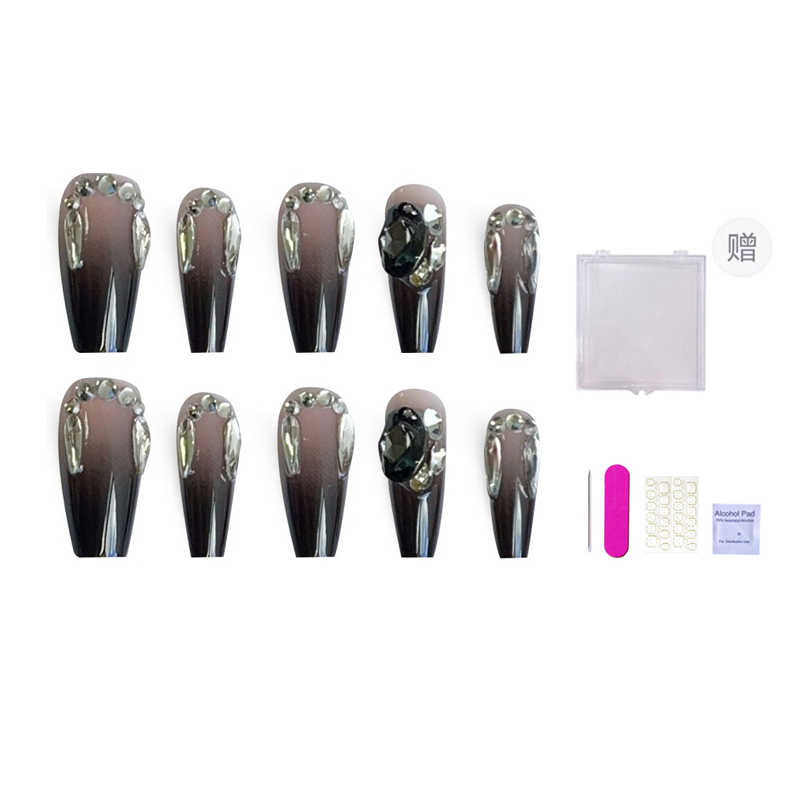 ORANOT Градиентные черные полные бриллианты готические крутые дерзкие накладные ногти средняя лестница кокетка Instagram стиль 24mm
ORANOT Градиентные черные полные бриллианты готические крутые дерзкие накладные ногти средняя лестница кокетка Instagram стиль 24mm