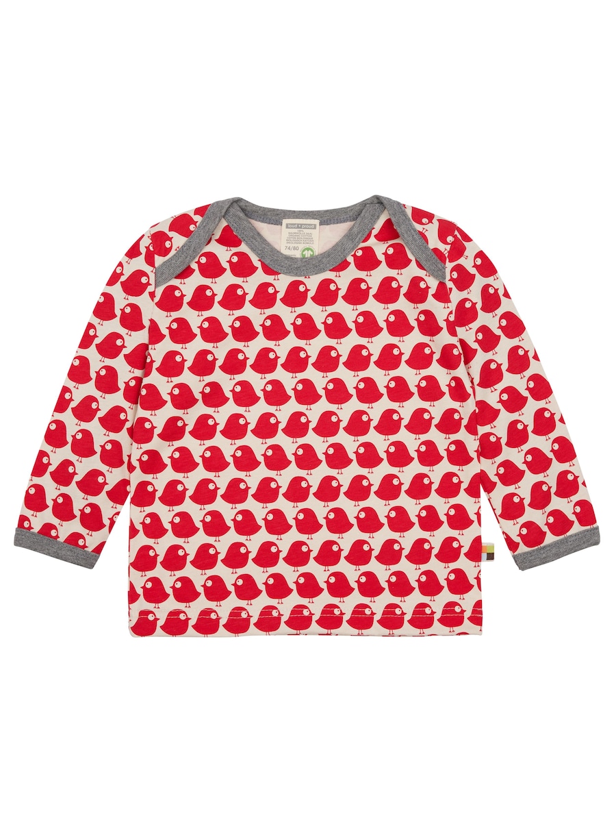 Рубашка loud + proud Vögel, ярко-красный
Рубашка loud + proud Vögel, ярко-красный