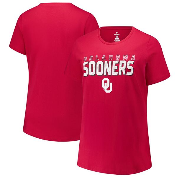 Женская малиновая футболка Oklahoma Sooners plus size с V-образным вырезом Fanatics
Женская малиновая футболка Oklahoma Sooners plus size с V-образным вырезом Fanatics