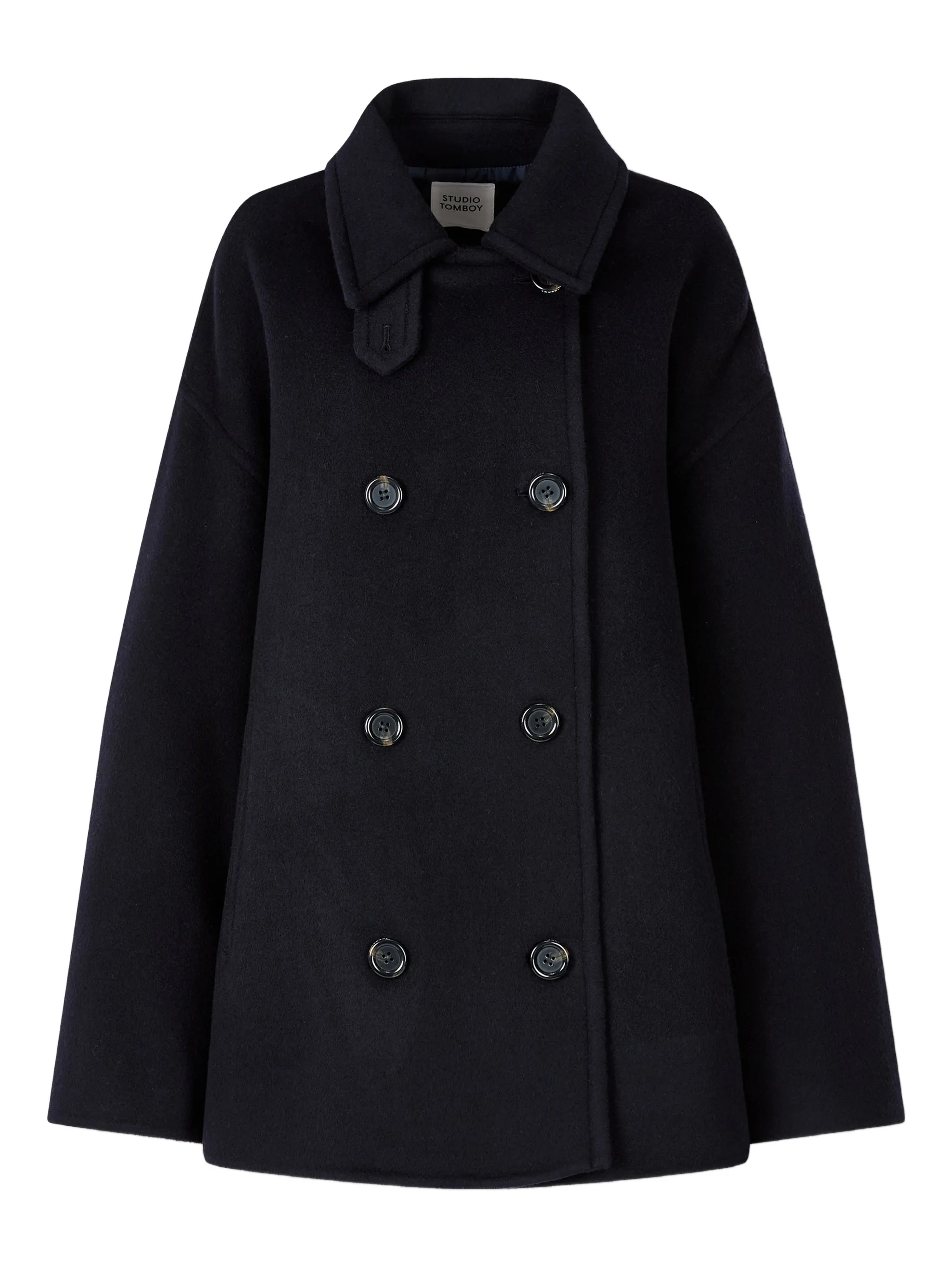 Двубортный бушлат Studio Tomboy, синий
Двубортный бушлат Studio Tomboy, синий