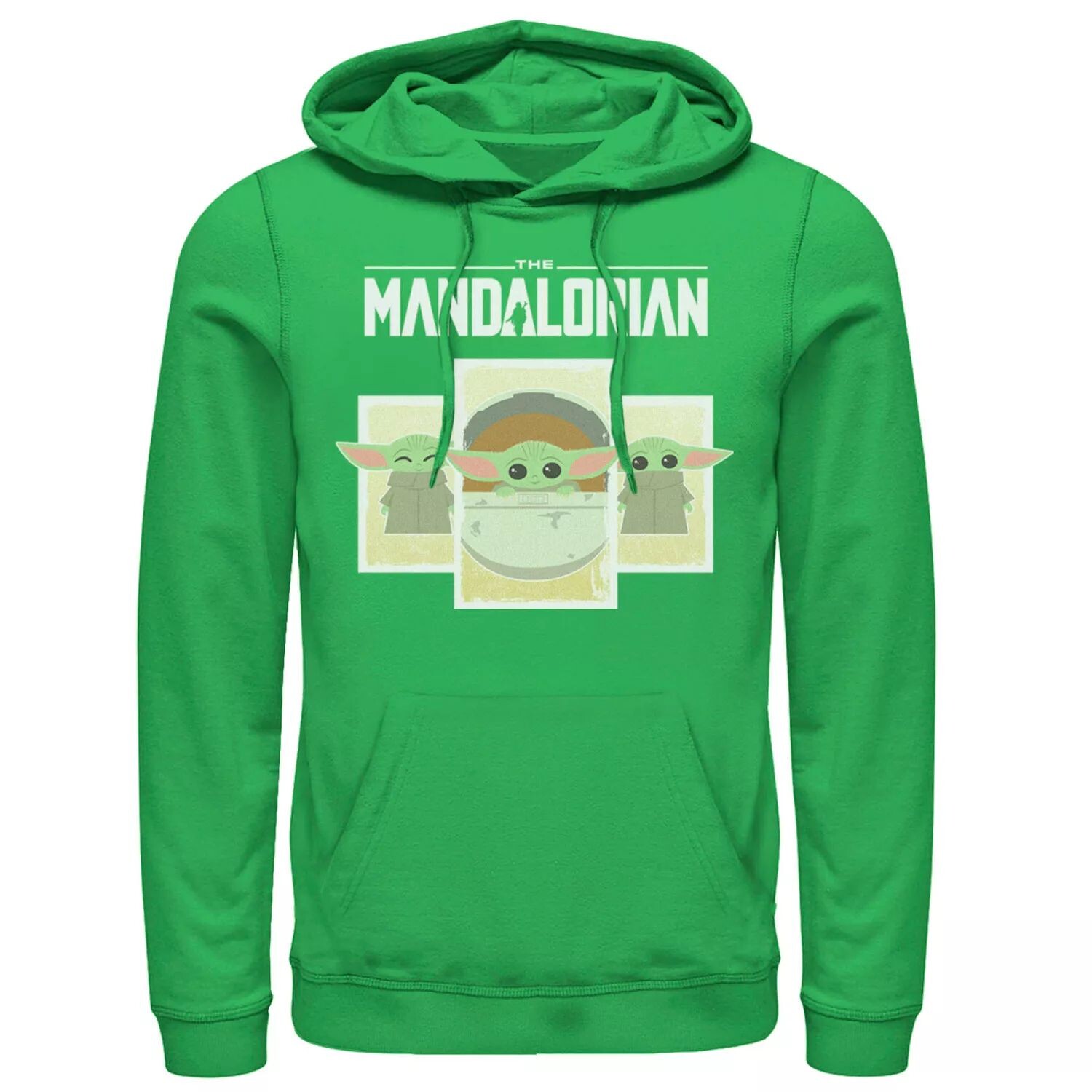 Мужская толстовка с капюшоном и вставками из мультфильмов «Звездные войны, мандалорец, ребенок» Licensed Character